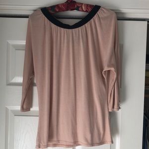 Lucca Couture blush 3/4” sleeve top